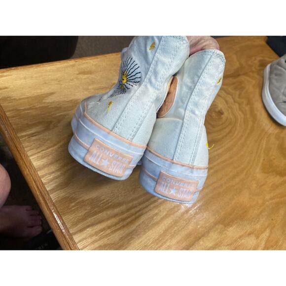 Converse Chuck Taylor All Star Athletic Shoes Women's 8 White Hi Top Sneaker S20 - Picture 5 of 8